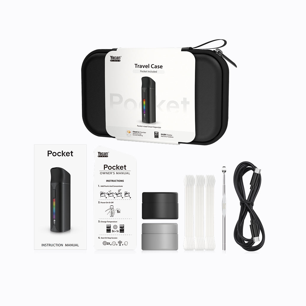 Yocan Black Pocket Accessories Travel Kit