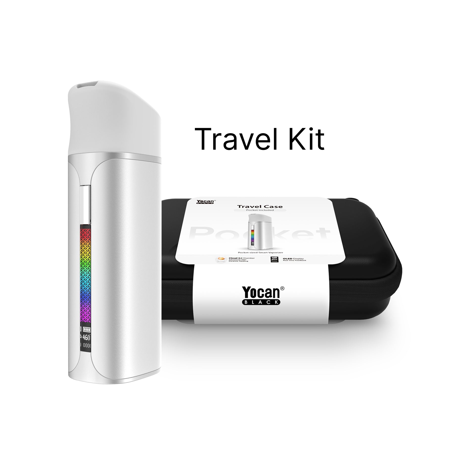 Yocan Black Pocket Full Travel Kit - quicksilver