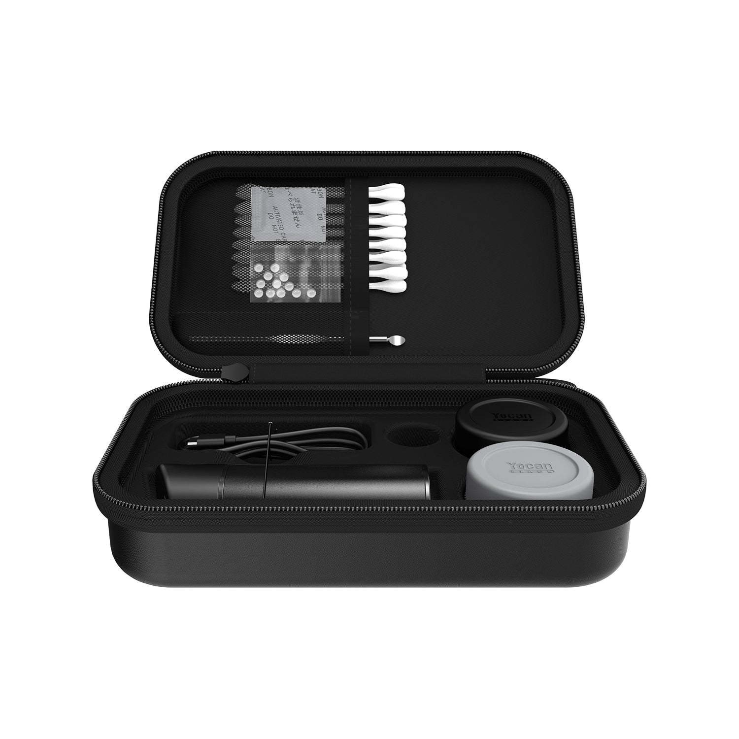 Yocan Black Pocket Mini Full Travel Kit - inside